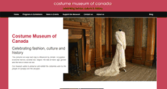 Desktop Screenshot of costumemuseumcanada.com