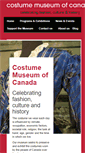 Mobile Screenshot of costumemuseumcanada.com